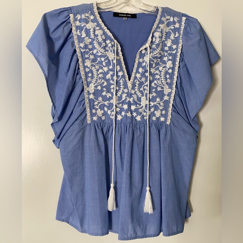 Sugarlips embroidered blouse